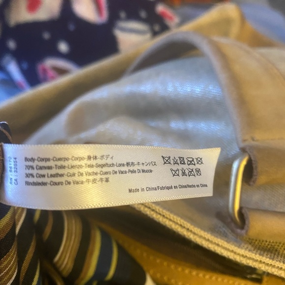 Jesslyn Blake canvas and leather bag - Picture 6 of 7